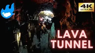 Volcanic Lava Tunnel in Iceland [4K]