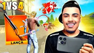 JOGANDO DE LAN&Ccedil;A GRANADA ATRIBUTADO EM PLENO 2024 - FREE FIRE MOBILE