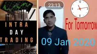 #Tomorrow stock tips/view 09 Jan 2020