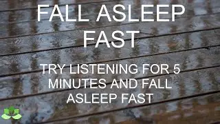 Fall Asleep Fast! Relaxing Rain on Deck for Sleep, Study, Meditation and Relaxation, Black Screen 3H