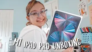M1 IPAD PRO UNBOXING | setup + accessories!