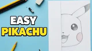 How to Draw Cute Peeking Pikachu ⚡ | Pencil Sketch Tutorial