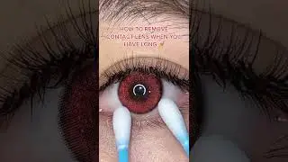 How to remove color contacts when you have long nail?😜 #contactlenses #makeup #remove