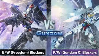 B/W Freedom Blockers VS P/W Gundam X 