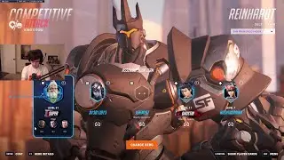 25K DMG! SUPER ZARYA + REINHARDT OVERWATCH 2 SEASON 18 TOP 500 GAMEPLAY