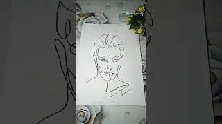 Ek line, ek face, hazaar emotions ✨#onelineart #shorts #art #youtubeshorts #viral #drawing