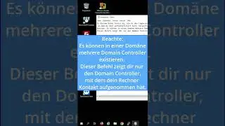 Logonserver/Domain Controller/Global Katalog Server herausfinden #shorts