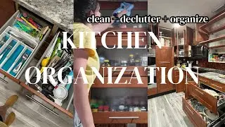 REALISTIC kitchen organization transformation | organize + declutter