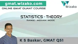 GMAT Statistics Lesson Video #3 | Statistics Theory | Range, Median and Mode