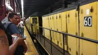 NYC Subway A Train Derailment 2 diesels at Rockefeller Center heading up CPW