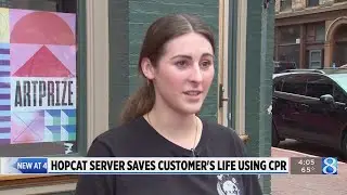 HopCat waitress saves customer&rsquo;s life, performs CPR