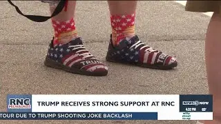 At RNC delegates wear Trump support on their sleeves, sometimes literally