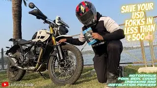 Moto Genius Universal Fork Seal Cover Installation Process || Save Your Fork Seal in Less than ₹500