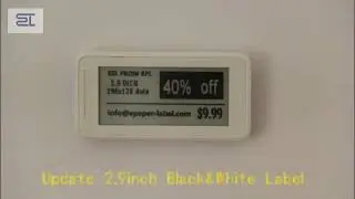 2.9inch bluetooth 5.0 digital price tag E-ink Electronic Shelf Label