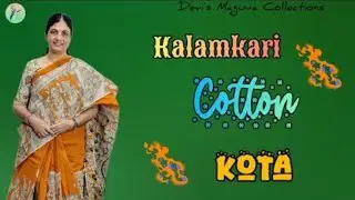 ✨ Kalamkari Cotton Kota @Devi's Maguva Collections||7396841375 #saree