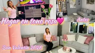 Sala m&aacute;s bonita todo rosa🩷 #sanvalentin #vlog #decoracion 