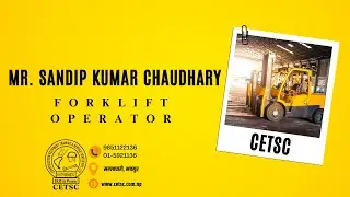 Mr  Sandip Kumar Chaudhary - 6 Hours Forklift Machine Operation Course