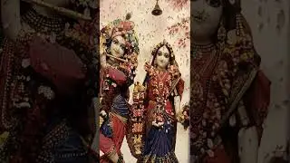 # Shri Radhey Krishna ji Customized designer backlight Corian Mandir with led lights with colour#