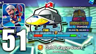Mini Tennis 🎾 #51 GOLD LEAGUE with DJOKOVIC Gameplay #mobilegaming