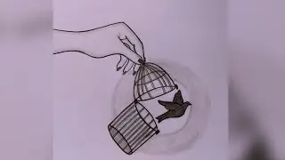  Easy  Freedom ⛓️&zwj;💥 Birds 🐦 Drawing  Tutorial || How to draw birds drawing easy step by step ||  