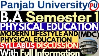 Modern Lifestyle in Physical Education | BA Sem 1 Physical Education |Physical Education BA 1st Year