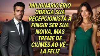 Milionário Frio Obriga Sua Recepcionista A Fingir Ser Sua Noiva, Mas Treme De Ciúmes Ao Vê-la Feliz