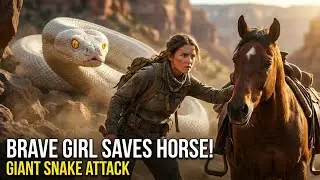 Brave Girls Save Horse & Baby Horse Life From | Dangerous Snake 