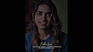 Fake Love💔|Girl's feeling🥀| Whatsapp Status in Tamil ✨|Broken heart💔|#love #shorts #trending