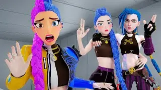 Rumi KPop Demon Hunters - Jinx Transformation!( Arcane Fan Animation)