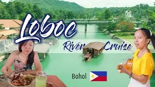 Beautiful scenery while enjoying local Filipino buffet | Loboc River Cruise, Bohol 🇵🇭