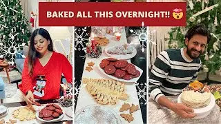 GUESS HOW MANY THINGS I BAKED OVERNIGHT 🤭 Made my HUSBAND a SURPRISE BIRTHDAY CAKE 🎂 | Kavya Dsouza