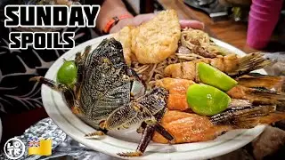 Sea Crabs, Smoked Salmon Wings,Pork Organs etc For Sunday Lunch!