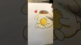 POMPOMPURIN 🥰 #sanrio #art #pompompurin #cute#fun
