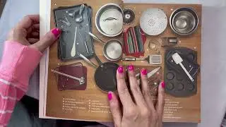 ASMR Page Turning No Talking ( Recipe Book!) 🤫 it&rsquo;s From Amazon $30 ! + Tapping on book Cover!