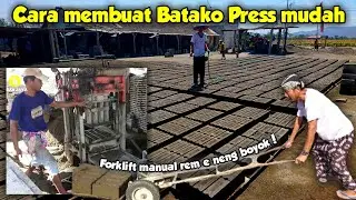Produksi Batako Pres Mesin || UD. INDAH JAYA || Fotocopy batako 1 hari = 3.600