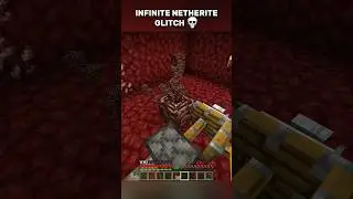 INFINITE NETHERITE GLITCH in Minecraft 😱 #minecraft #shorts