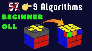 EASY 2-LOOK OLL | ONLY 9 ALGORITHMS | EASY CFOP TUTORIAL