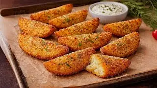 Gott, wie lecker! Knusprige Käse-Kartoffel 5 Minuten! Köstlich und schnell! Kein Braten!