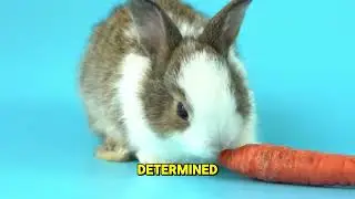 This bunny eating strawberries just healed my soul