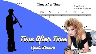 Time After Time - Cyndi Lauper SheetMusic Clarinet PlayAlong