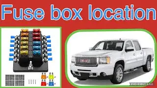 The fuse box location on a 2012 GMC Sierra