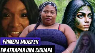 MUJER ATRAPA UNA CIGUAPA VARON QUE LE Comía  La Sal, Cebolla y Ajo de su Cocina. Tiene alas y pelo.