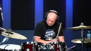 Drumeo VIP Week Studio session to a play along Latin number