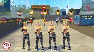 GIRLS No Internet Prank 🤣| FREE FIRE FUNNY GAMEPLAY | ZENO FF