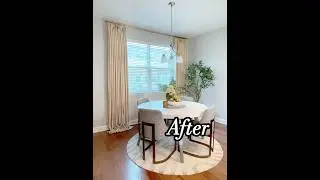 💌Restaurant before and after comparison #easylifecurtains #homedecor #diningdiaries#easylifehome