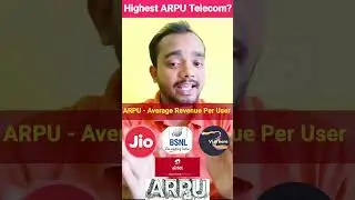 कौन सी सिम कंपनी सबसे ज्यादा पैसा कमाती है | ARPU of Reliance Jio Vs Airtel Vs VI Vs BSNL #shorts