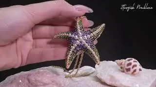 Elegant Starfish Pearl Ring &ndash; Gold-Plated Coastal Beauty with Imitation Crystal Pearl ✨🌊#necklace