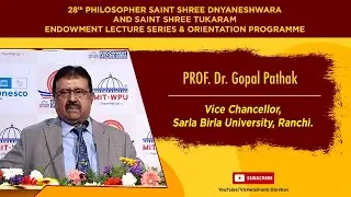 Endowment Lecture Series- Dr.Gopal Pathak #education #mitpune #peace