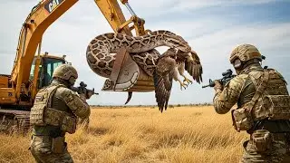 🦅 Brave Heroes Rescue Mother Eagle from a Dangerous Giant Python 🐍
