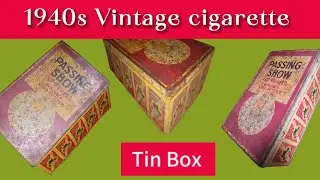 1940s Vintage cigarette Tin Box
